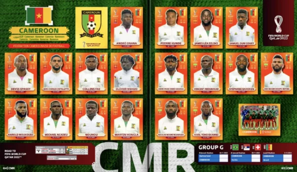 Panini World Cup 2022 Cameroon