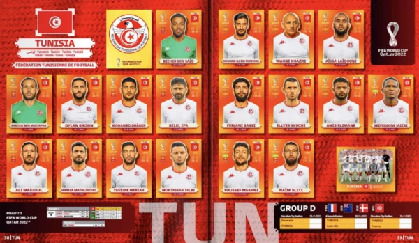 Panini World Cup 2022 Tunisia