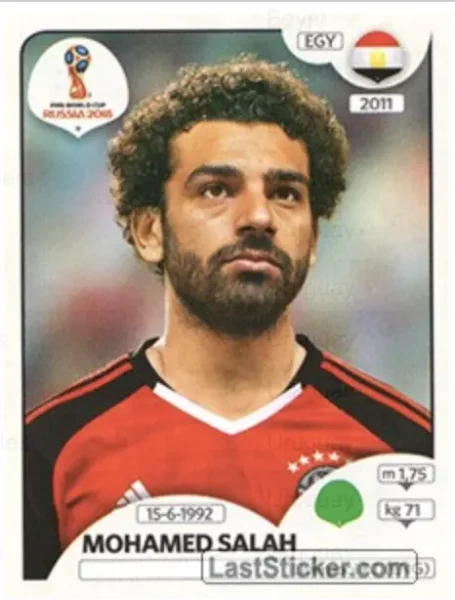 Salah International Rookie Sticker