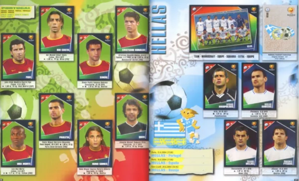 Panini Euro 2004 Portugal and Greece
