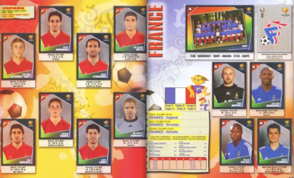Panini Euro 2004 Spain and France