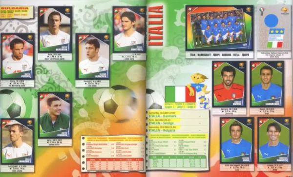 Panini Euro 2004 Bulgaria and Italy