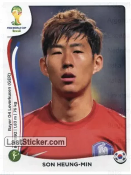 Son Hueng-min International Rookie Sticker