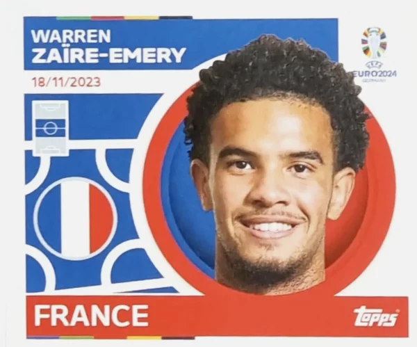 Zaire-Emery International Rookie Sticker